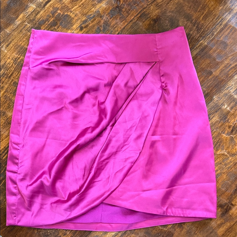 DO+BE Fuchsia Asymmetrical Skirt